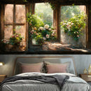 Axyaa Bohemian Retro Floral Wall Hanging Room Art Decoration for Home