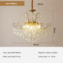 Axyaa Crystal E14 LED Pendant Lights: Romantic, Luxury, Art Decor Suspended Lamp