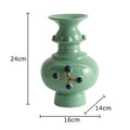 Axyaa Ceramic Vase Classics for Flowers Arrangement Table Decoration and Room Aesthetic