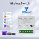 Axyaa WiFi LED Light Switch 1/2/3 Gang RF433MHz Panel Smart Life Alexa Google Home