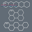 Axyaa Honeycomb LED Ceiling Light: Custom Link, 2-Year Warranty Tailored for Worksop, Gym.