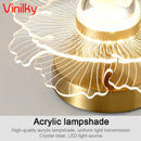 Axyaa Luxury LED Acrylic Wall Lamp for Aisle, Bedroom, Corridor, and Porch Lighting