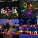 Axyaa Solar Jellyfish Lawn Lights for Outdoor Garden Decor