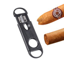 Axya Black Plastic Cigar Cutter with Stainless Steel Blade