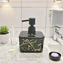 Axyaa Marble Pattern Soap Dispenser with Pump for Bathroom and Kitchen