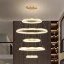 Axyaa Modern LED Pendant Staircase Chandeliers for Living Room Indoor Lighting