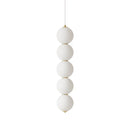 Axyaa Glass Bubble Chandelier Pendant Light - Ceiling Hanging Lamp for Living Bedroom