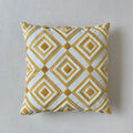 Axyaa Green Leaf Jacquard Embroidered Cushion Cover, 45x45cm