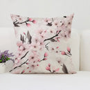 Axyaa Japanese Cherry Blossom Pillowcase 40x40 Covers for Bed and Living Room