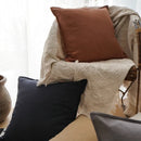 Axyaa Linen Fringed Cushion Cover for Home Decor on Bed Sofa Couch