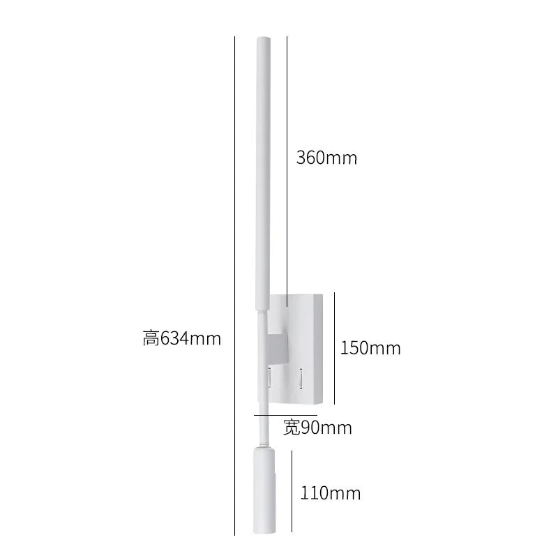 Axyaa Nordic LED Wall Lamp 7W 3W  Bedside Spotlight Chandelier
