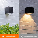 Axyaa Solar Garden Wall Light with Sunlight Sensor for Outdoor Decor