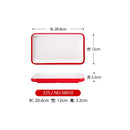 Axyaa Double Color Red White Round Banquet Tableware Hot Pot Dish