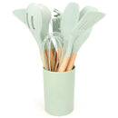Silicone Kitchen Utensils Set with Storage Bucket - Axyaa Brand