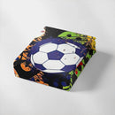 Axyaa Sporty Teen Boys Bedding Set with Football and Basketball Theme