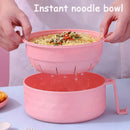 Axyaa Japanese Style Large Capacity Instant Noodle Bowl with Cover