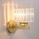 Axyaa Gold Crystal Wall Lamp: Modern Nordic LED Light for Home Decor