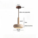 Axyaa Yellow Travertine Wood LED Pendant Light | Japan Style Hanglamp