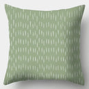 Axyaa Green Plaid Avocado Pillowcase Square Sofa Cushion Cover