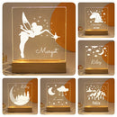 Axyaa Personalized 3D LED Name Nightlight - Kids Bedroom Decoration & Gift