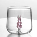 Axyaa 3D Animal Water Glass Tumbler Cup - Cute and Fun Design