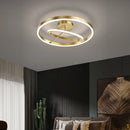 Axyaa Minimalist LED Ceiling Lamp for Bedroom & Living Room in Black, White, or Gold