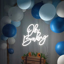 Axyaa Baby Neon Lights Birthday Party Decorative Plaque Acrylic Logo Dimmable