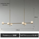 Axyaa Modern Glass Ball LED Ceiling Chandelier for Home Lighting