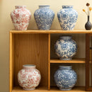 Axyaa Blue White Porcelain Ceramic Vases High-Temperature Fired Ornaments