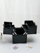 Axyaa Aluminum Train Case: Professional Makeup & Tool Storage, Portable & Spacious