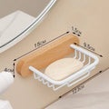 Wall-Mounted Black Walnut Soap Rack by Axyaa: No-Water Soap Box Shelf