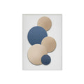 Axyaa Luxury Gold Geometry Canvas Wall Art Set