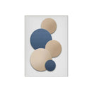 Axyaa Luxury Gold Geometry Canvas Wall Art Set