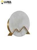 Axyaa Marble Wall Sconce - Modern Style All Copper Wall Lamp for Living Room, Bedroom, Staircase