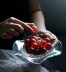 Axyaa Luminous Glass Plate for Creative Desserts and Fruits