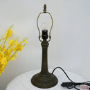 Axyaa Antique Brass Lamp Base for 8"/12" Shade with E27 Holder