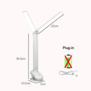 Axyaa Double-headed Clip Table Lamp: Touch Control Dimmable Light for Reading, Bedroom, Study