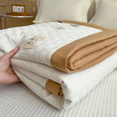 Axyaa Summer Cool Quilt Solid Color Lightweight Single Double Upgrade