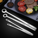 Axyaa Stainless Steel BBQ Tongs - Cooking Essential for Grilling and Food Handling