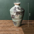 Axyaa Retro Chinese-style Porcelain Flower Vase Set - Earthenware & Kiln-transformed Accessories