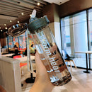 Axyaa Sports Water Bottle - 800ml, Leak-Proof Straw, BPA-Free, Scale, Outdoor Drinkware