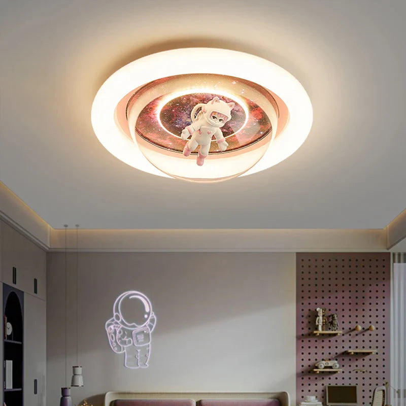 Axyaa Astronaut LED Ceiling Light for Children's Room and Bedroom