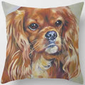Cute Dog Pattern Square Pillow Covers For Home Decor by Axyaa