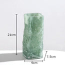 Axyaa Glass Vase Hydroponic Flower Pot Desk Decor Floral Arrangement Vase