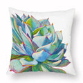 Axyaa Green Plant Cushion Cover for Home Decor
