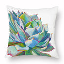 Axyaa Green Plant Cushion Cover for Home Decor
