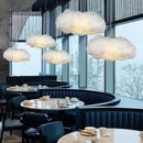 Axyaa Nordic Cloud Pendant LED Chandelier for Living, Dining, and Children's Room