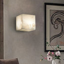 Axyaa Cube Marble Wall Lamp LED Sconce for Luxury Living spaces