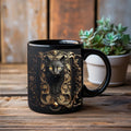 Axyaa Silver Lion King Ceramic Coffee Mug - Perfect Gift for Friends, Home or Office