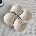 Axyaa Chicken Shaped Ceramic Seasoning Plates - Set of 4